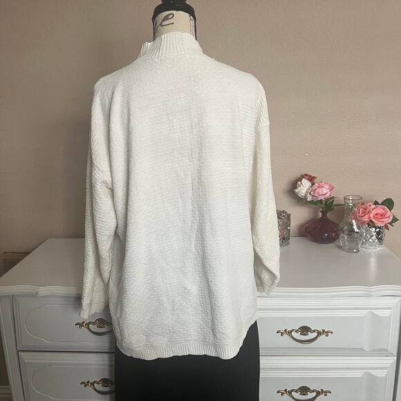 Vintage white sweater size large - Picture 5 of 7